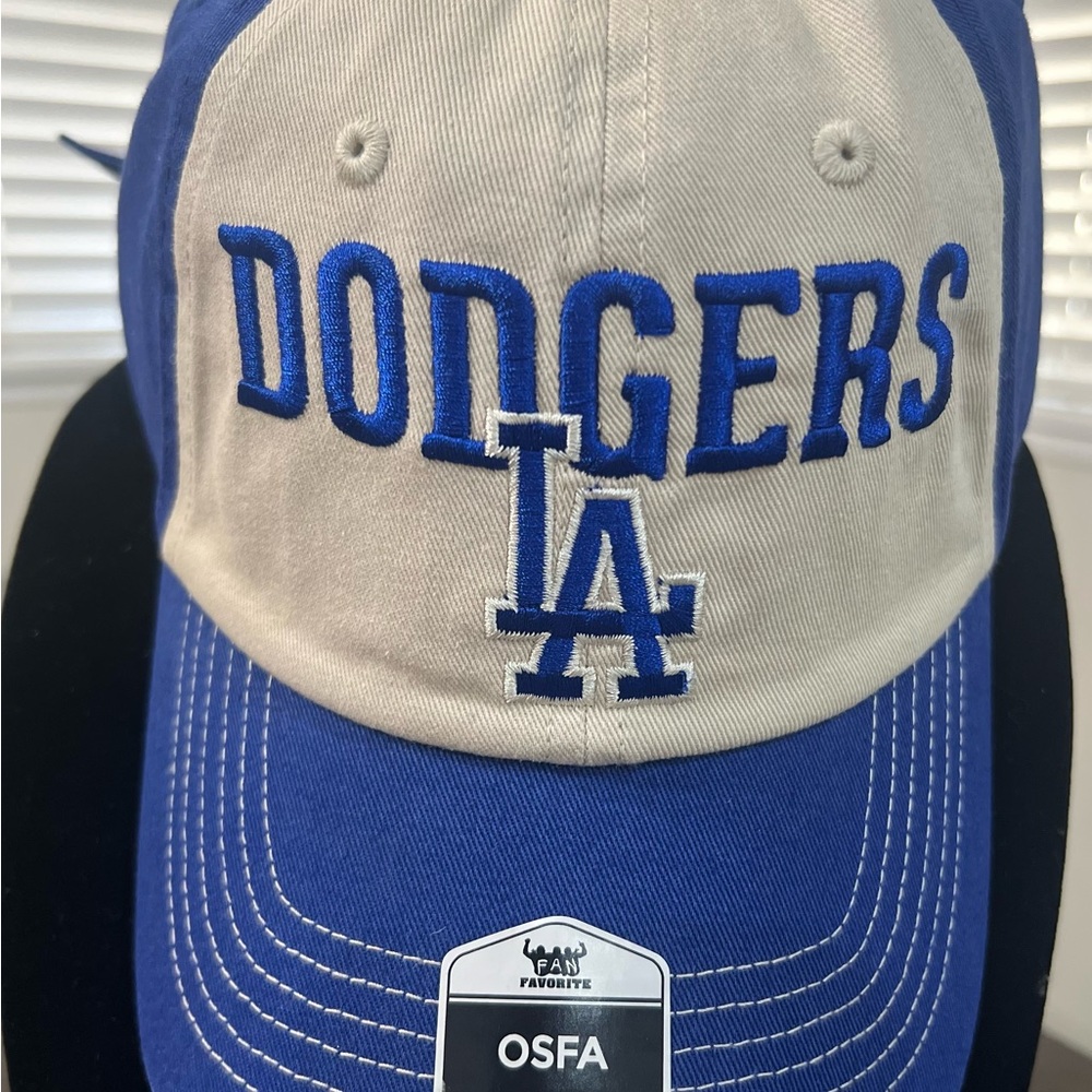 Genuine Merchandise Los Angeles Dodgers Blue/Beige Adjustable Strap Back hat .